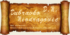 Dubravko Miodragović vizit kartica